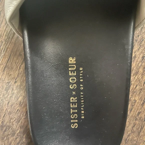 Designer Leather Slides - Picture 2 of 4